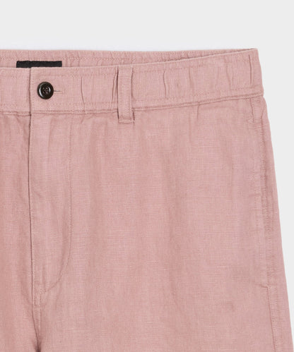 5" Linen Beachcomber Short - Rosy Tan