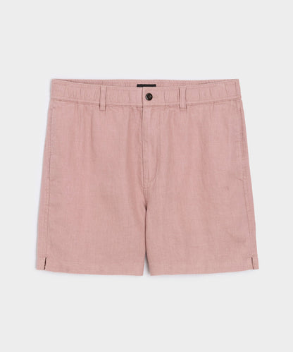 5" Linen Beachcomber Short - Rosy Tan