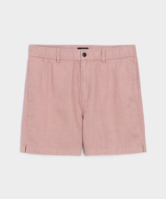 5" Linen Beachcomber Short - Rosy Tan