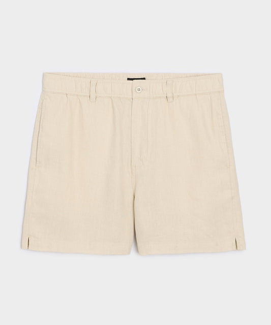 5" Linen Beachcomber Short - Sand Dollar