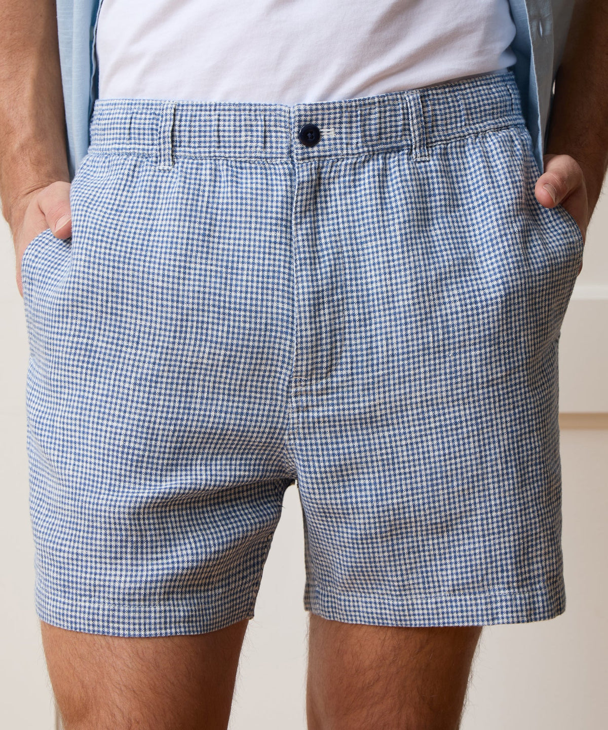 5" Linen Beachcomber Short - Navy