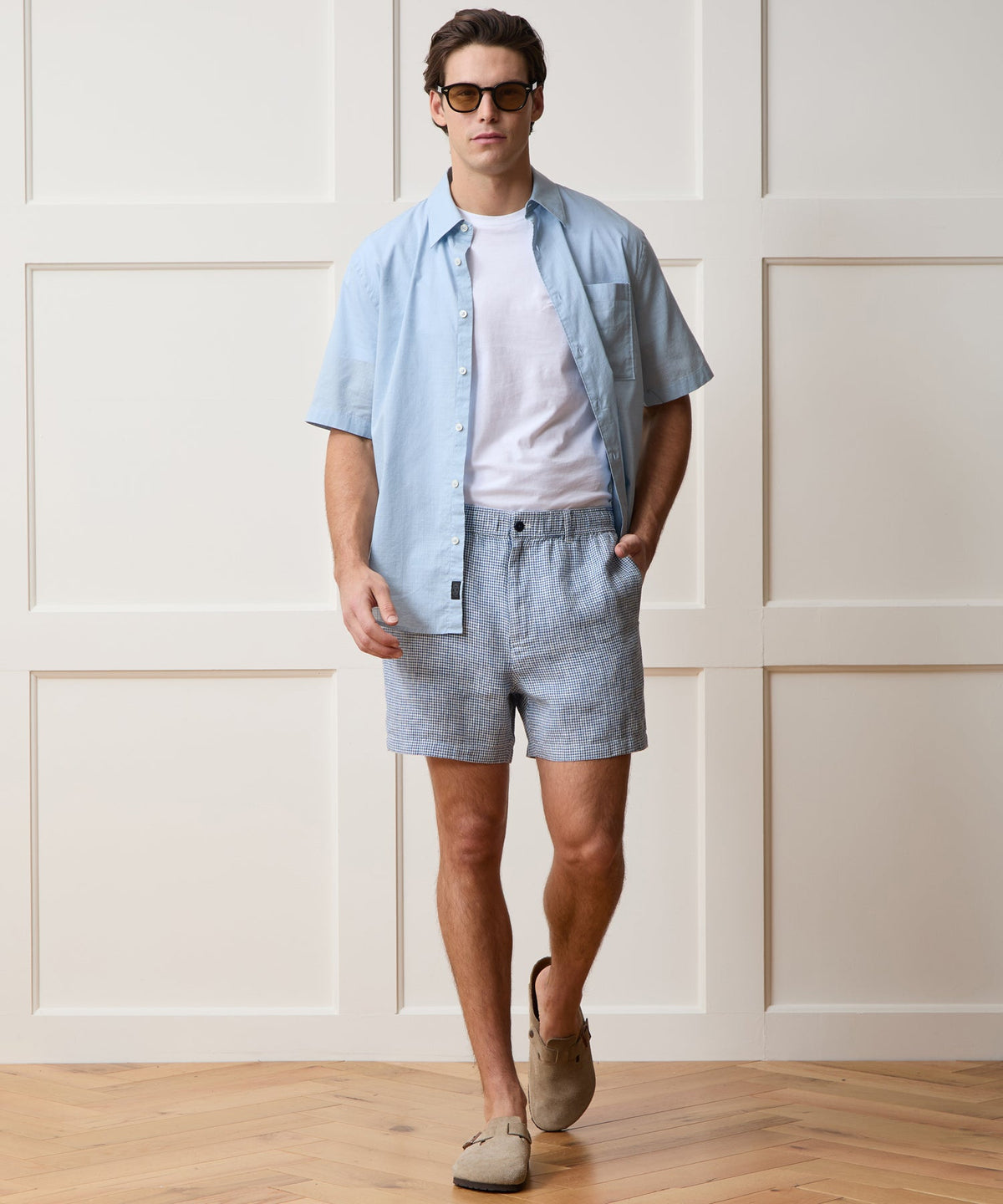 5" Linen Beachcomber Short - Navy