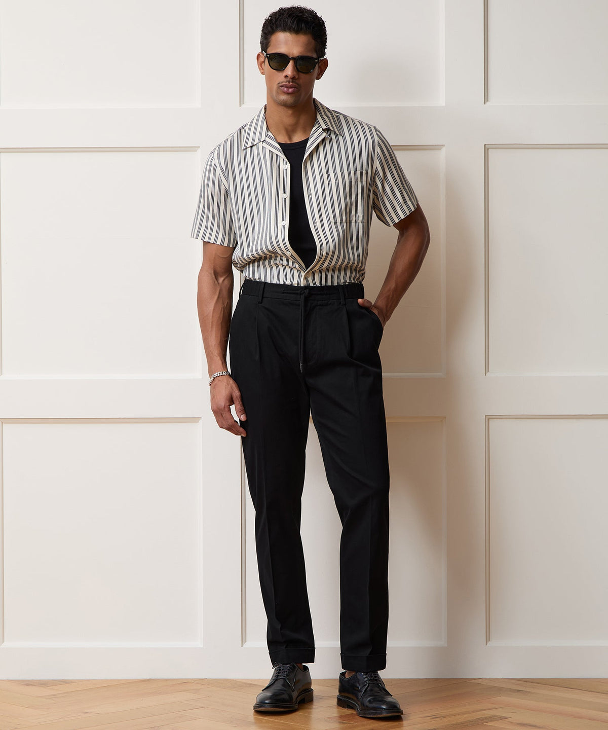 Italian Cotton Modern Chino - Black