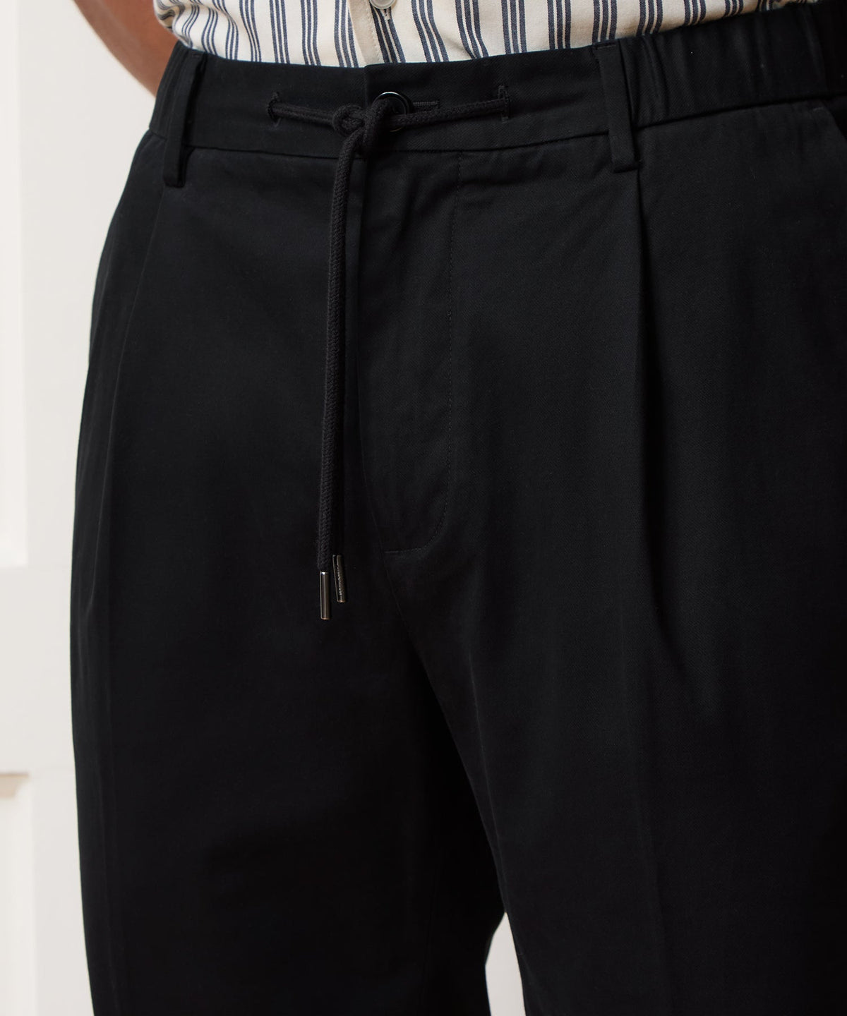 Italian Cotton Modern Chino - Black