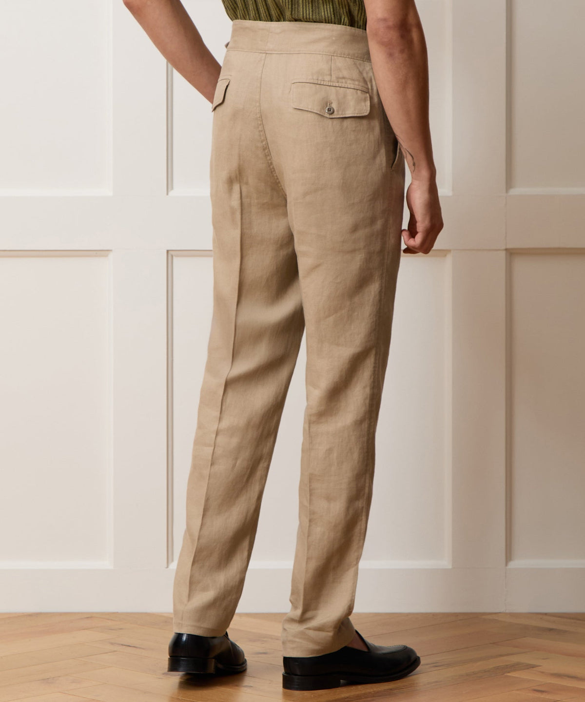 Linen Gurkha Trouser - Beige