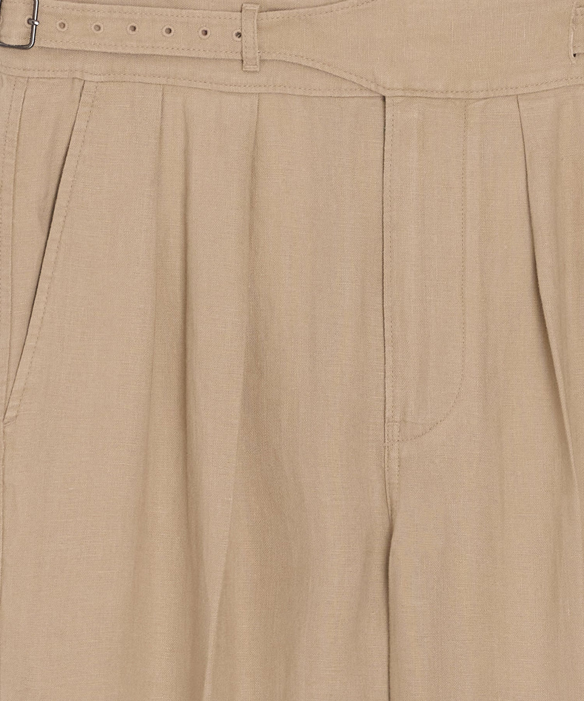 Linen Gurkha Trouser - Beige