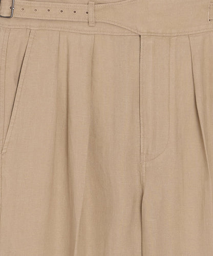 Linen Gurkha Trouser - Beige