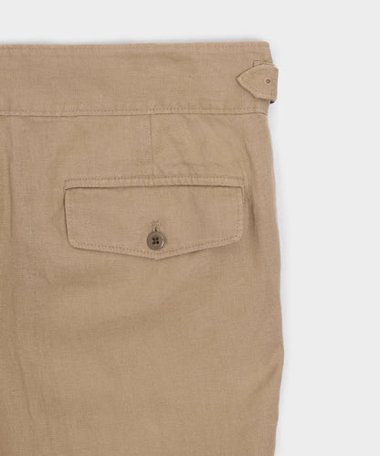 Linen Gurkha Trouser - Beige