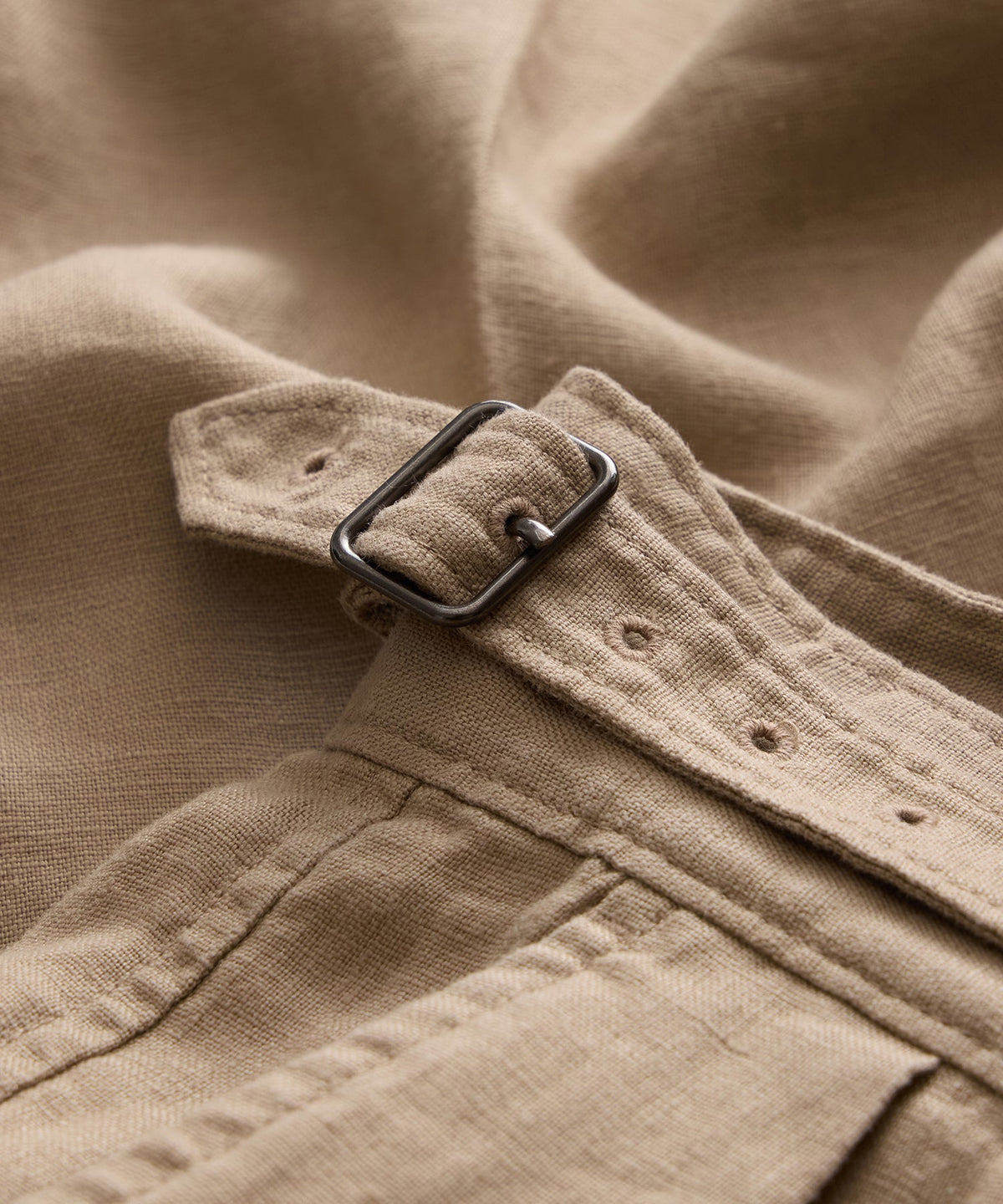 Linen Gurkha Trouser - Beige