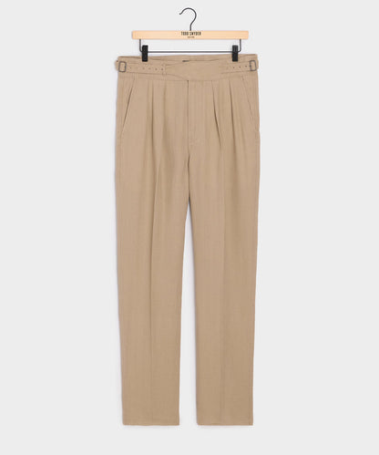 Linen Gurkha Trouser - Beige