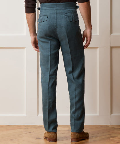 Linen Gurkha Trouser - Teal