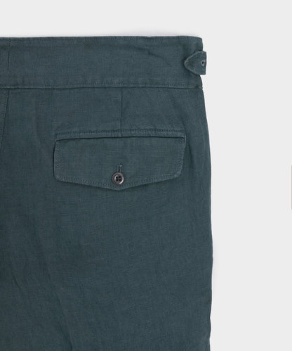 Linen Gurkha Trouser - Teal