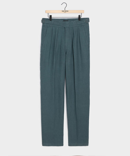 Linen Gurkha Trouser - Teal