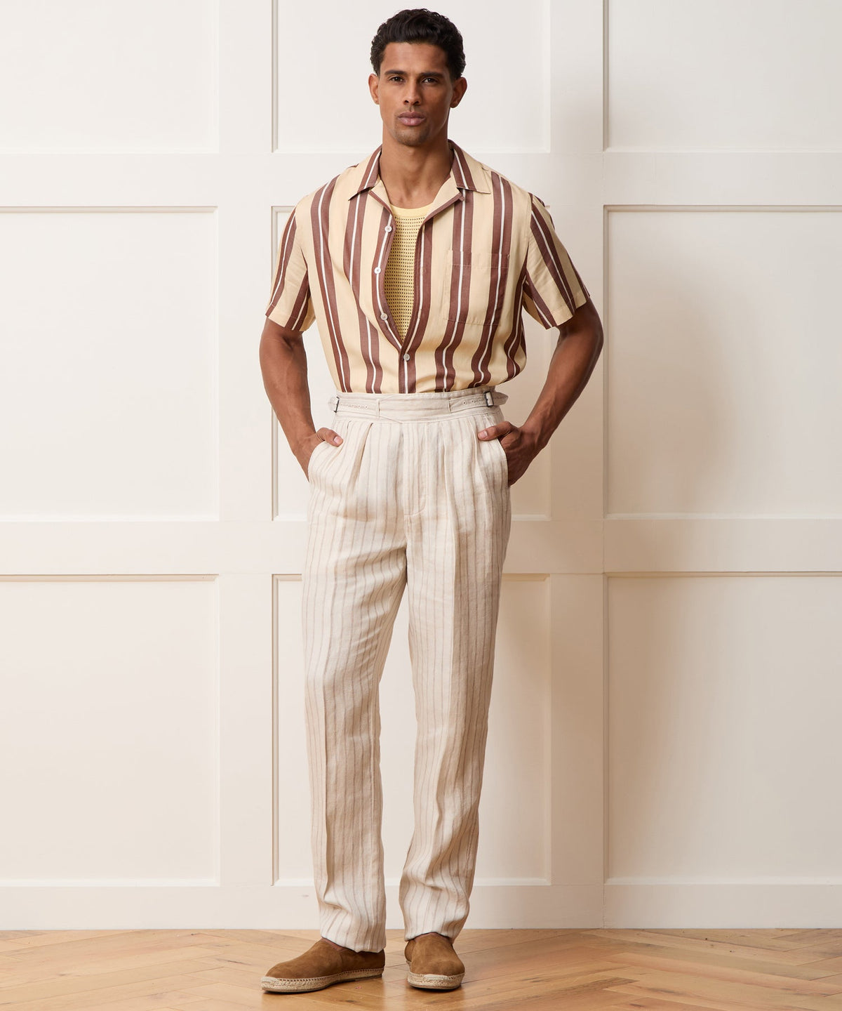 Linen Gurkha Trouser - Cream
