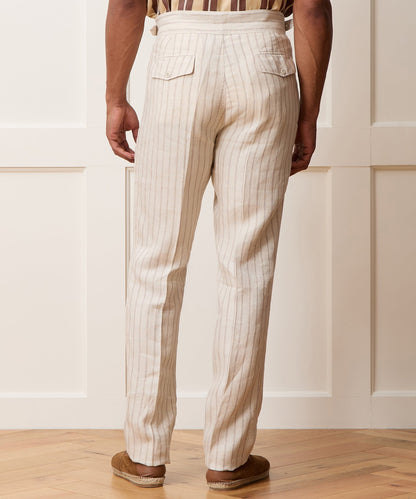 Linen Gurkha Trouser - Cream