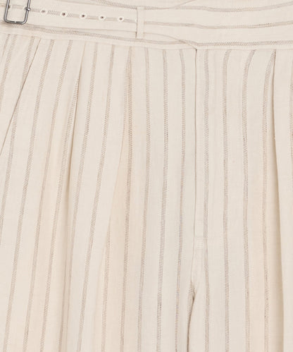 Linen Gurkha Trouser - Cream