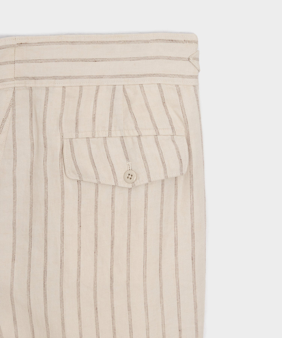 Linen Gurkha Trouser - Cream