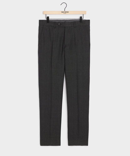 Italian Cotton-Linen Sutton Trouser - Charcoal
