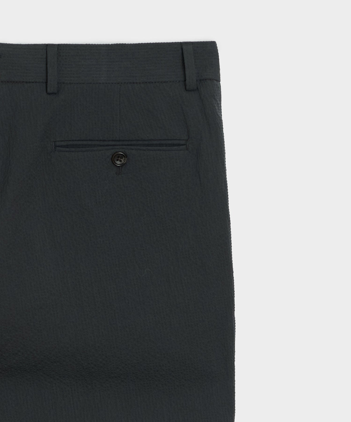 Italian Seersucker Sutton Trouser - Obsidian