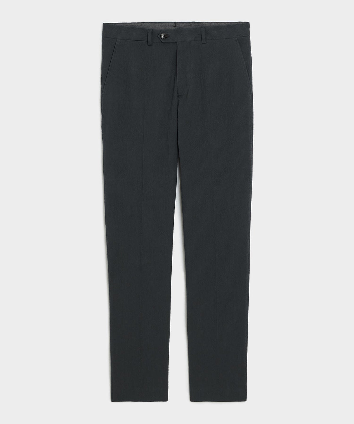 Italian Seersucker Sutton Trouser - Obsidian