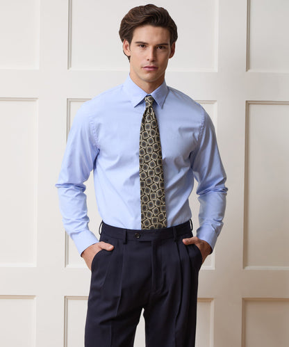 Italian Silk Medallion Tie - Olive
