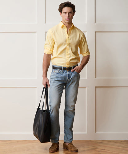 Pinpoint Oxford Sport Shirt - Yellow