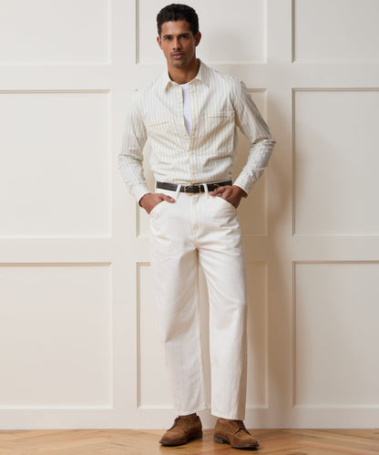 Poplin Utility Shirt - Ivory