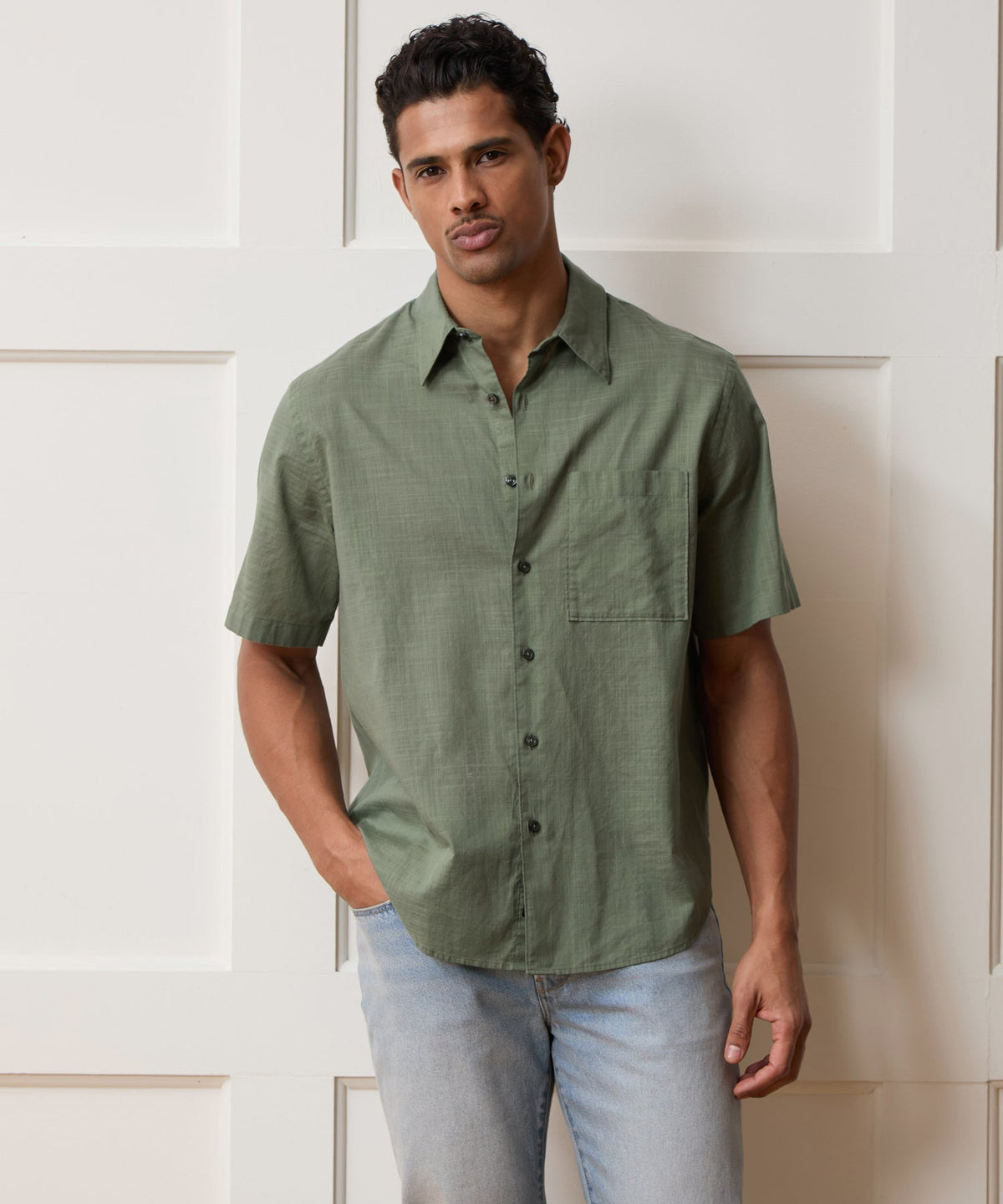 Easy Cut Summerweight Shirt - Dusty Fern