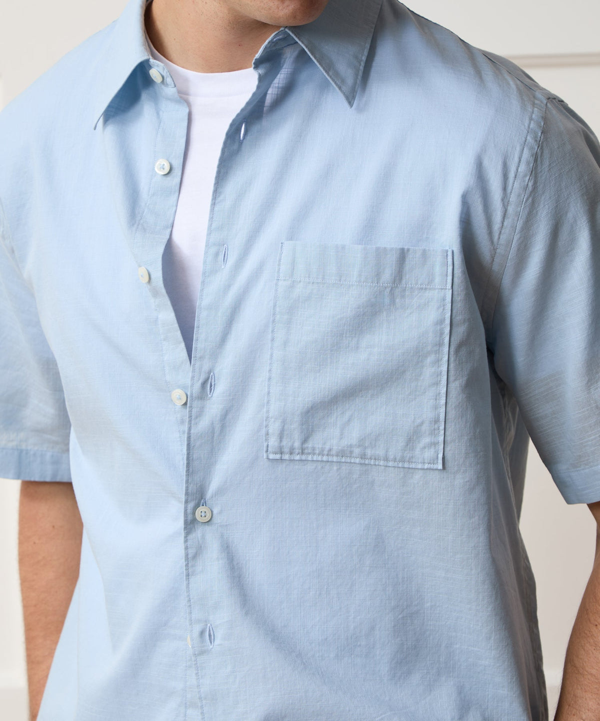 Easy Cut Summerweight Shirt - Sky Blue
