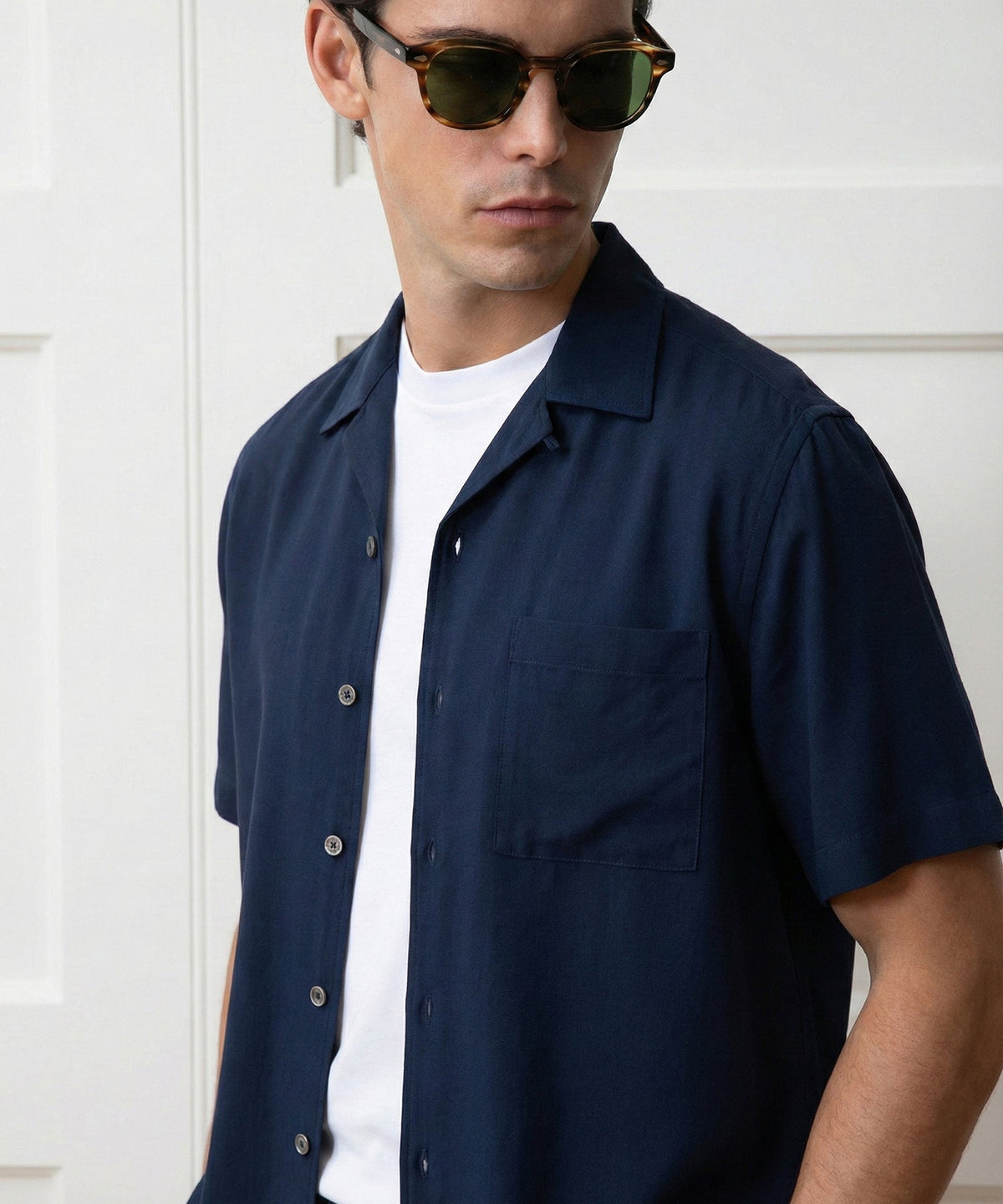 Capri Shirt - Navy
