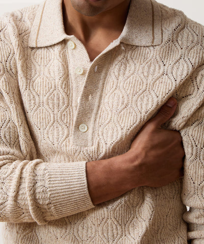 Northridge Sweater Polo - Bisque