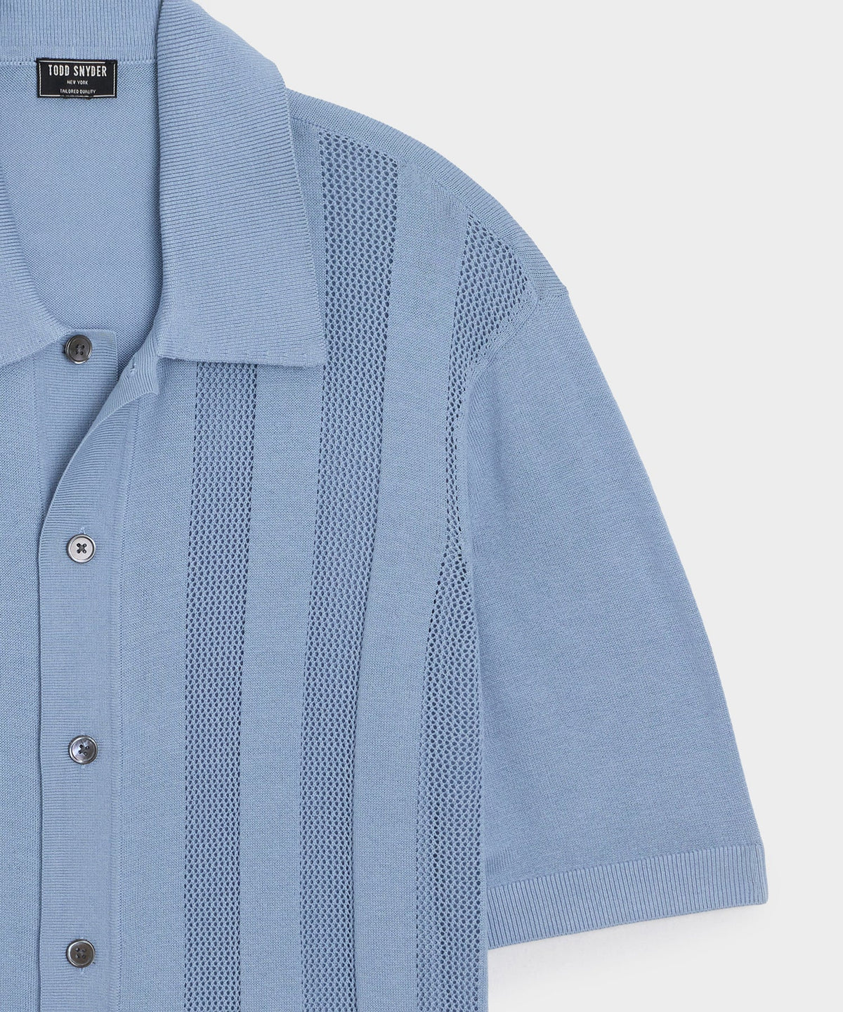 Miles Sweater Polo - Steel Blue