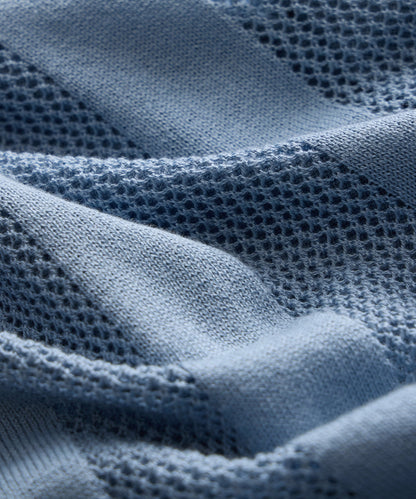 Miles Sweater Polo - Steel Blue