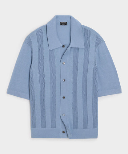 Miles Sweater Polo - Steel Blue