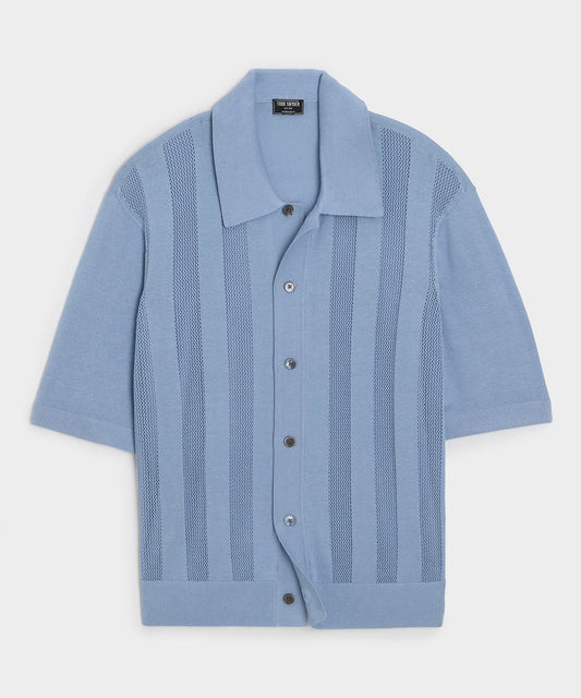 Miles Sweater Polo - Steel Blue