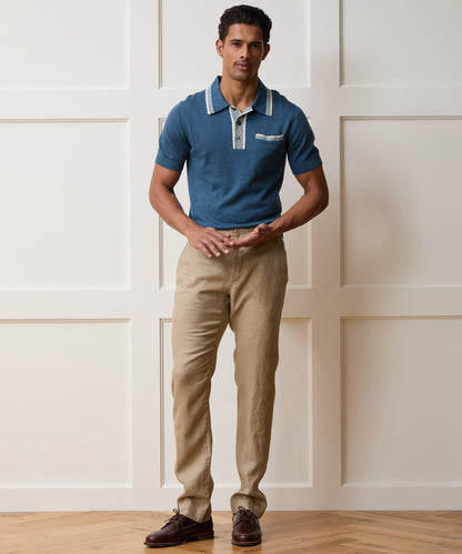 Mojave Sweater Polo - Forest Shade