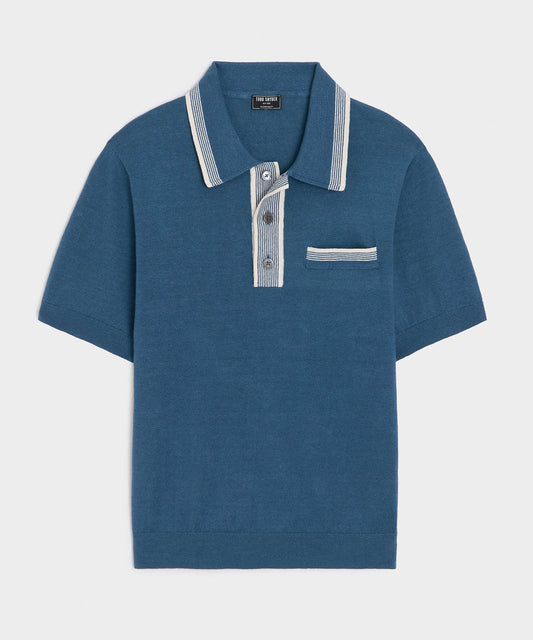Mojave Sweater Polo - Forest Shade
