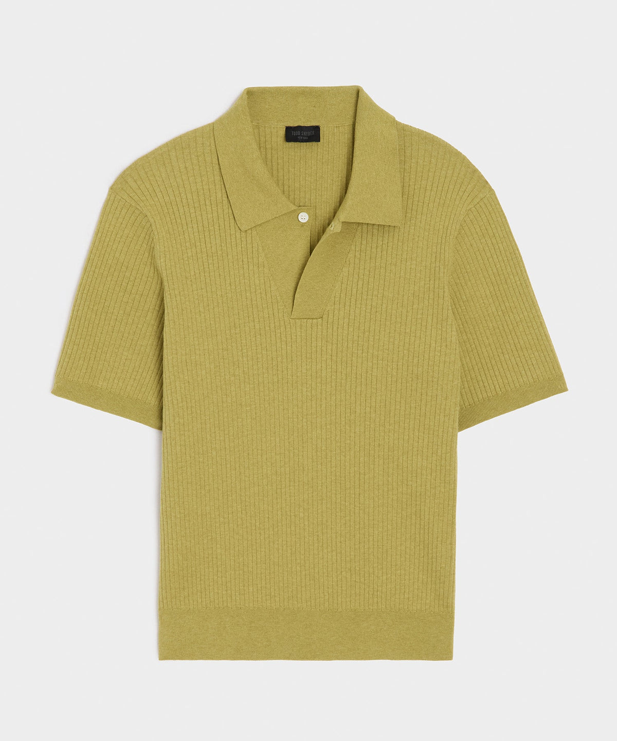 Cotton-Cashmere Sweater Polo - Green Leaf