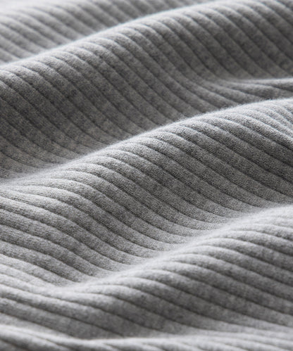 Cotton-Cashmere Sweater Polo - Heather Grey