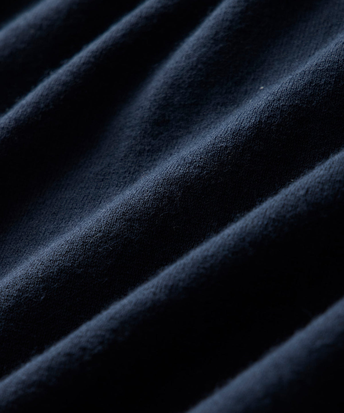 Cotton-Cashmere Sweater Tee - Navy