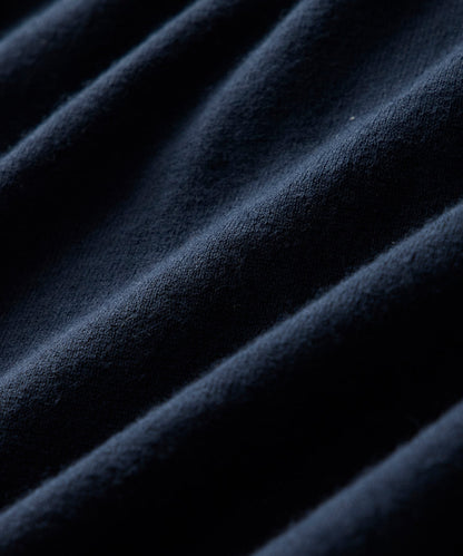 Cotton-Cashmere Sweater Tee - Navy
