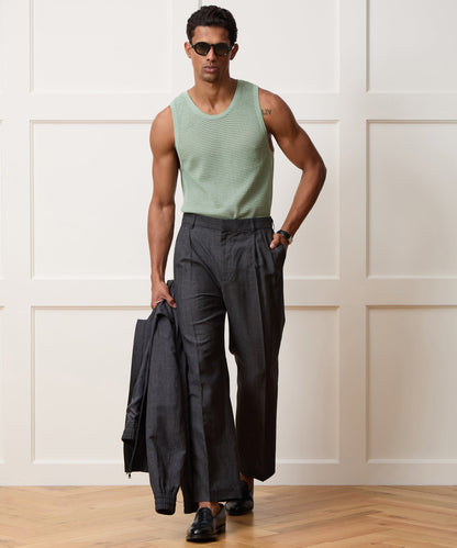 Luxe Mesh Tank - Faded Jade