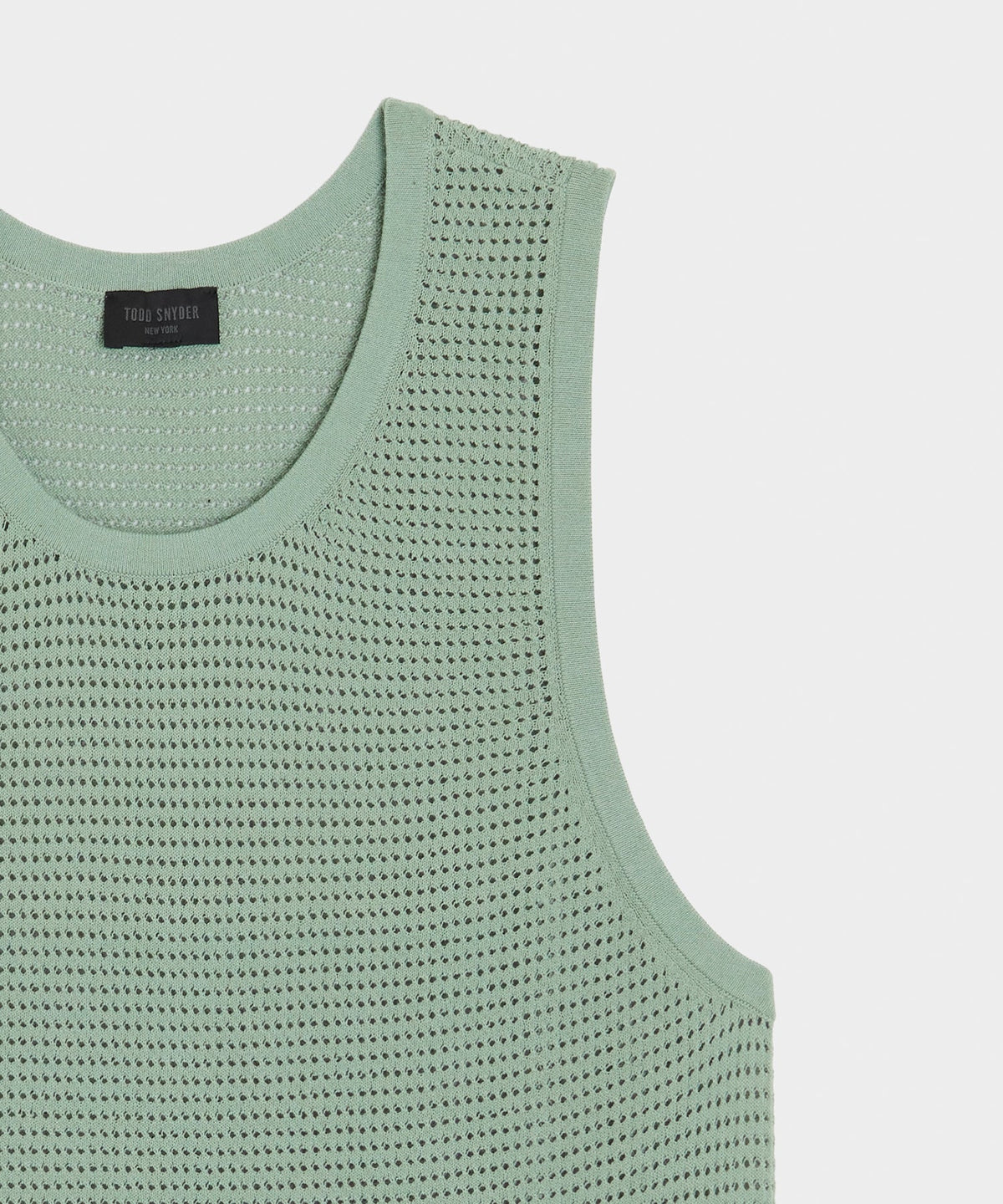 Luxe Mesh Tank - Faded Jade