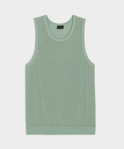 Luxe Mesh Tank - Faded Jade