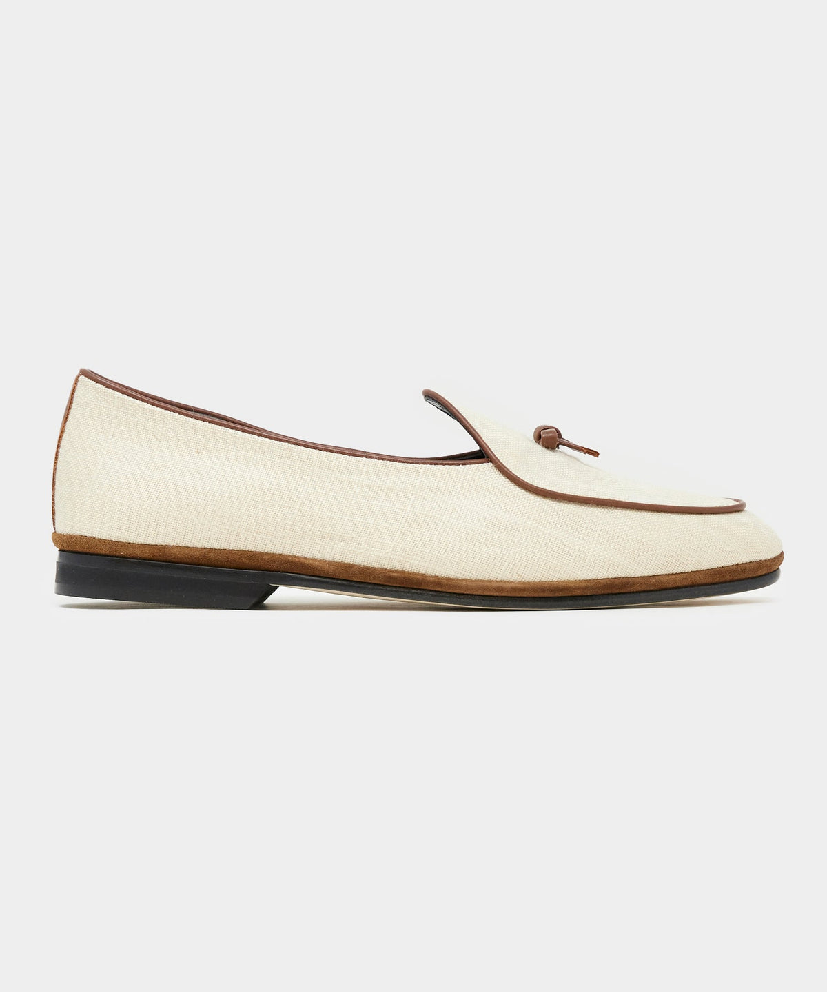 Todd Snyder x Rubinacci Linen Marphy Loafer - Beige