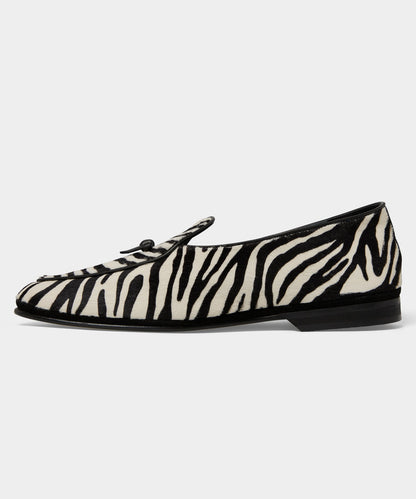 Rubinacci Marphy Bow Loafer - Black Mix