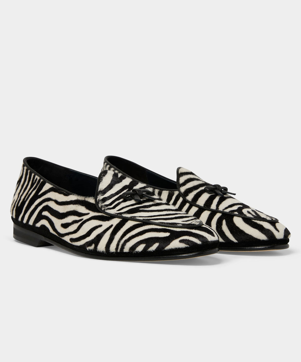 Rubinacci Marphy Bow Loafer - Black Mix