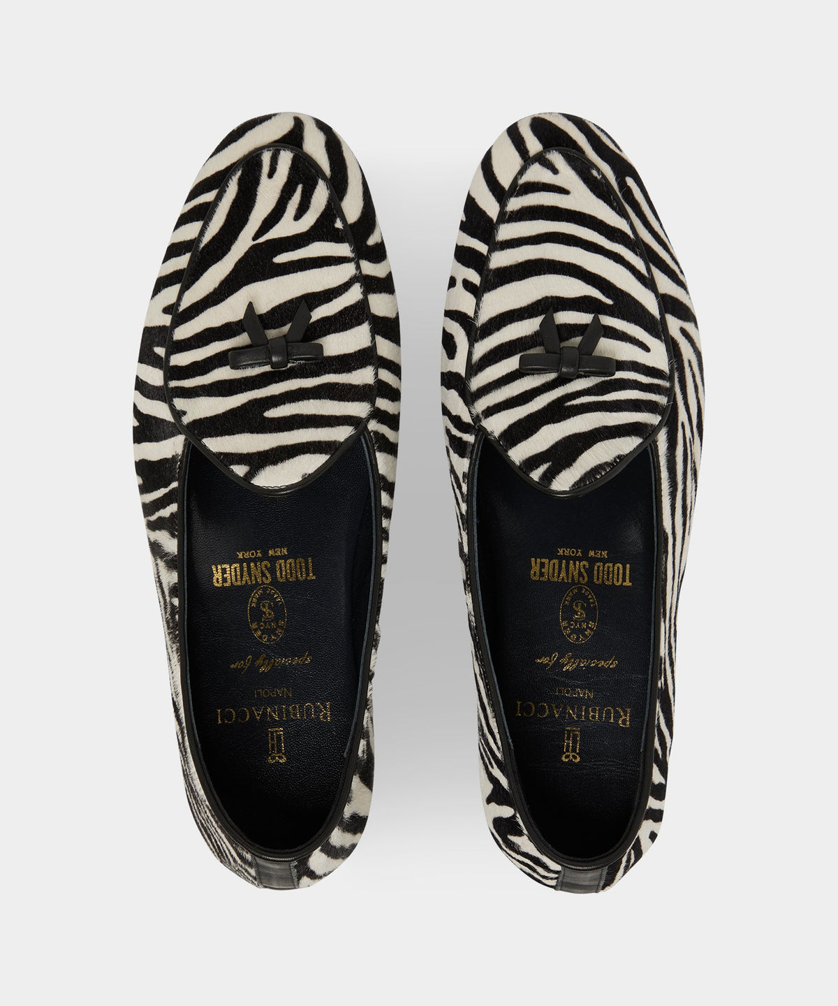 Rubinacci Marphy Bow Loafer - Black Mix