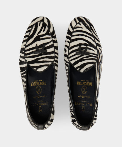 Rubinacci Marphy Bow Loafer - Black Mix