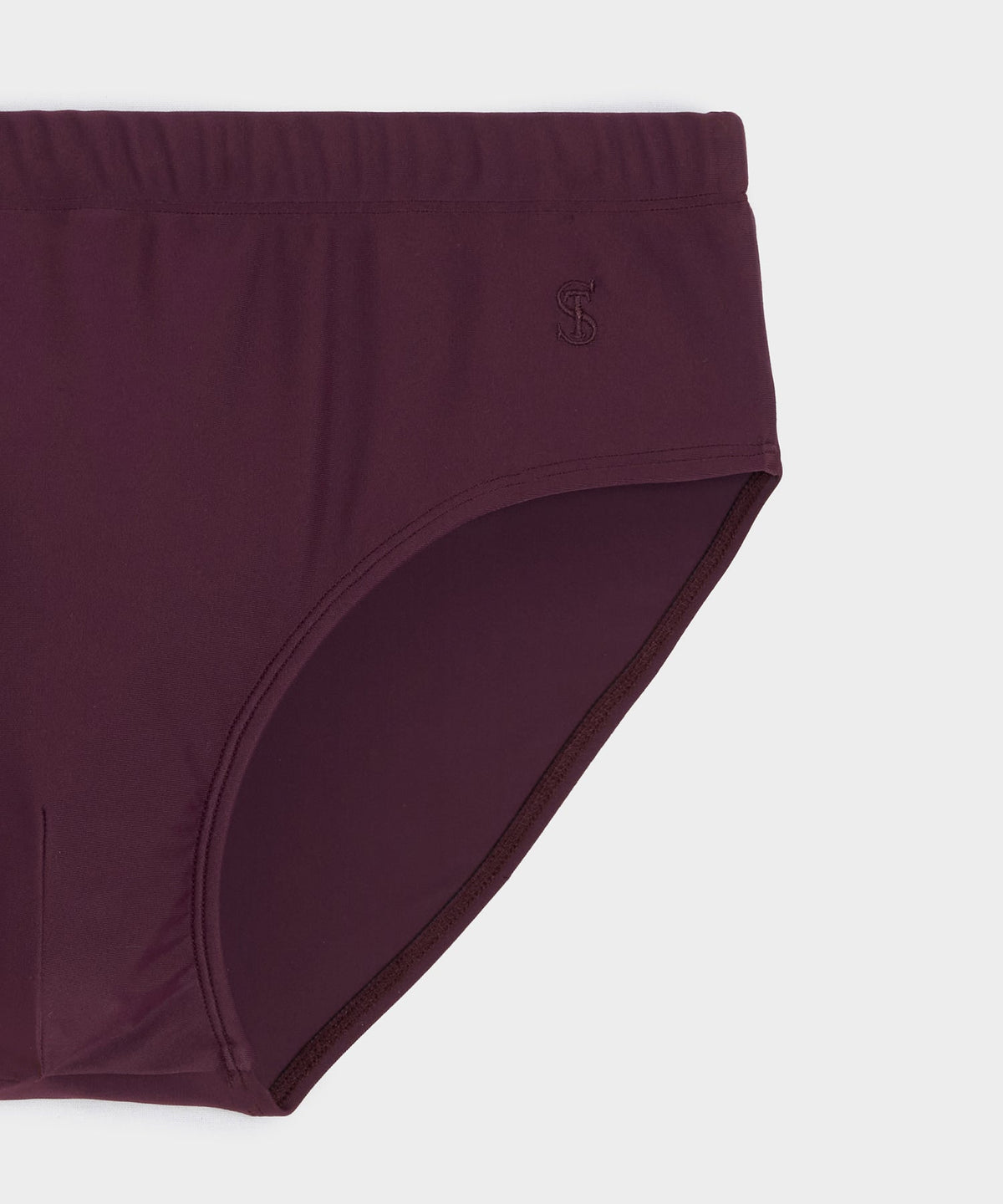 Mykonos Swim Brief - Merlot